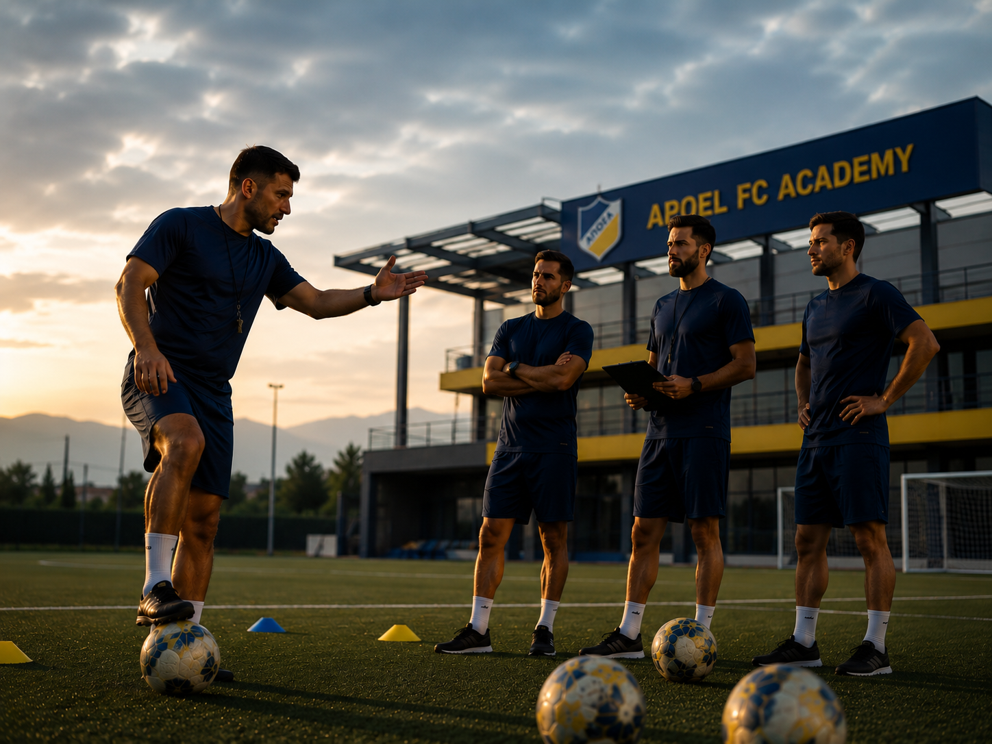 APOEL FC Academy Paphos coaching staff